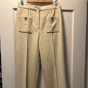 Sezane Cream Trousers